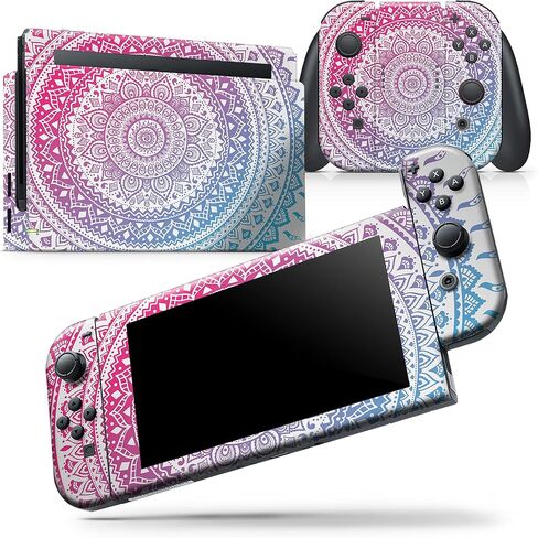 Design Skinz - متوافق مع Nintendo DSi XL - غطاء حماية من الفينيل مقاوم للخدش وقابل للإزالة - دائرة صبغ هندية عرقية in Saudi Arabia