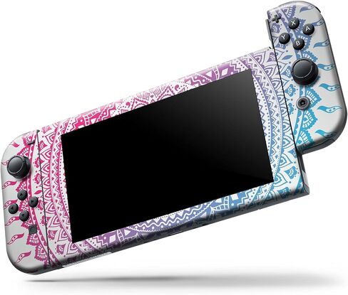 Design Skinz - متوافق مع Nintendo DSi XL - غطاء حماية من الفينيل مقاوم للخدش وقابل للإزالة - دائرة صبغ هندية عرقية in Saudi Arabia