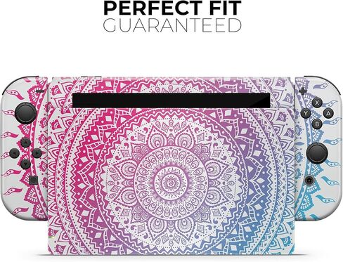 Design Skinz - متوافق مع Nintendo DSi XL - غطاء حماية من الفينيل مقاوم للخدش وقابل للإزالة - دائرة صبغ هندية عرقية in Saudi Arabia