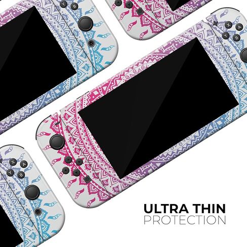 Design Skinz - متوافق مع Nintendo DSi XL - غطاء حماية من الفينيل مقاوم للخدش وقابل للإزالة - دائرة صبغ هندية عرقية in Saudi Arabia