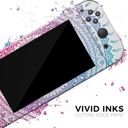 Design Skinz - متوافق مع Nintendo DSi XL - غطاء حماية من الفينيل مقاوم للخدش وقابل للإزالة - دائرة صبغ هندية عرقية in Saudi Arabia