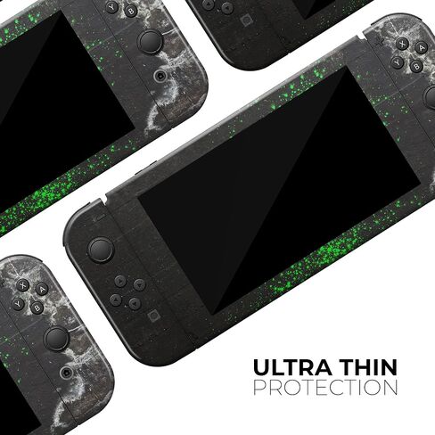 Design Skinz - Compatible with Nintendo DSi XL - Skin Decal Protective Scratch-Resistant Removable Vinyl Wrap Cover - Grungy Green and Black Wood Surface in Saudi Arabia