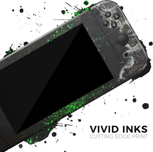 Design Skinz - Compatible with Nintendo DSi XL - Skin Decal Protective Scratch-Resistant Removable Vinyl Wrap Cover - Grungy Green and Black Wood Surface in Saudi Arabia