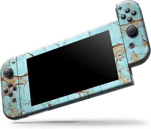 Design Skinz - Compatible with Nintendo DSi XL - Skin Decal Protective Scratch-Resistant Removable Vinyl Wrap Cover - Cracked Teal Stone in Saudi Arabia