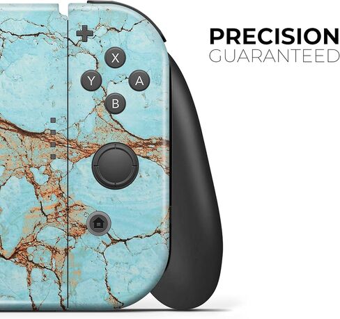 Design Skinz - Compatible with Nintendo DSi XL - Skin Decal Protective Scratch-Resistant Removable Vinyl Wrap Cover - Cracked Teal Stone in Saudi Arabia