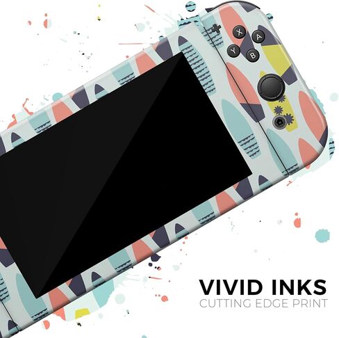 Design Skinz - متوافق مع Nintendo DSi XL - غطاء حماية من الفينيل مقاوم للخدش وقابل للإزالة - نمط لوح ركوب الأمواج ملون نابض بالحياة in Saudi Arabia