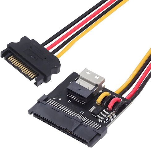 chenyang U.2 U.3 SFF-8639 SSD to Slimline SFF-8654 PCB Adapter Card with 5V/12V SATA Power Cable for NVME PCIe PCI-Express SSD in Kuwait