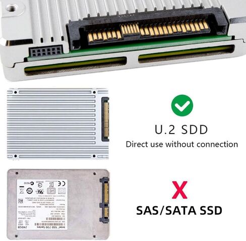 chenyang U.2 U.3 SFF-8639 SSD to Slimline SFF-8654 PCB Adapter Card with 5V/12V SATA Power Cable for NVME PCIe PCI-Express SSD in Kuwait