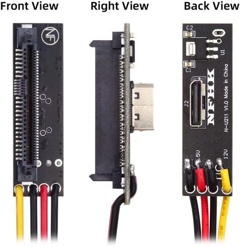 بطاقة محول PCB من chenyang U.2 U.3 SFF-8639 SSD إلى Slimline SFF-8654 مع كابل طاقة SATA 5 فولت/12 فولت لـ NVME PCIe PCI-Express SSD in Saudi Arabia