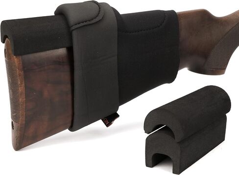 TOURBON Neoprene Comb Raising Kit Adjustable Cheek Rest Pad Buttstock Cover with 3 Height Foam Riser Inserts in Saudi Arabia