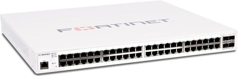 Fortinet FortiSwitch FS-448D-FPOE [448D-FPOE] محول مُدار بـ 48 منفذ PoE [بدون ترخيص] مع وحدة PSU مزدوجة (متجددة) in Saudi Arabia