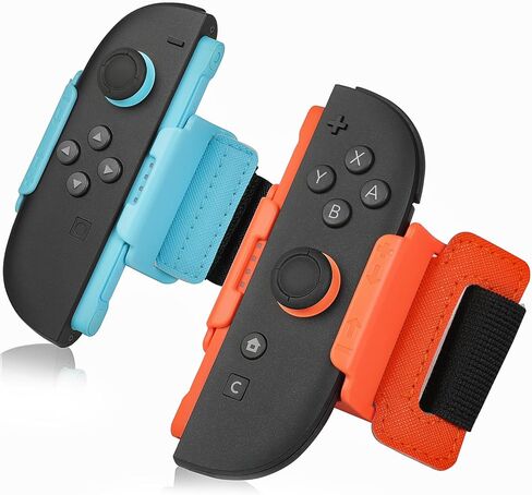 JoyHood Leg Strap for Switch/Switch OLED Joy-Con Controller, Game Accessories compatible with Switch Sports Play Soccer/Ring Fit Adventure, Adjustable Elastic Switch Leg Straps for Adults & Kids in Kuwait