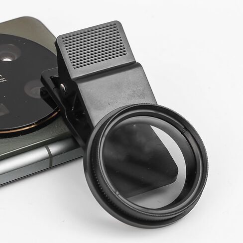 37mm Clip-on Cell Phone Lens Adjustable Density Filter with Phone Clip for iPhone for Samsung Android Smartphones in Saudi Arabia