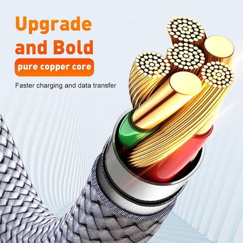 كابل USB C إلى L 3Pack 4FT، كابل شاحن سريع لهاتف Apple iPhone، سلك طاقة متين من النايلون المضفر من النوع C شحن سريع لهاتف iPhone 14 13 12 11 Pro Max Xr Xs 8 7 6 Plus والمزيد، أحمر in Saudi Arabia