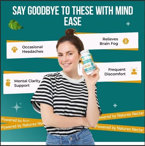 مكمل لتخفيف الصداع النصفي - كبسولات جذر الزبدة والريبوفلافين والمغنيسيوم والينسون خالية من PA - مزيج فريد من نوعه من مكملات الصداع النصفي الأصلية من Mind Ease يوفر الوقاية من الصداع النصفي - 60 قطعة in Kuwait