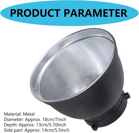 7inch Diffuser Dish Adjustable Reflector Diffuser Cover for Precised Lighting Studio Flashing Light Accessory Part Lamp Shade Dish in Saudi Arabia