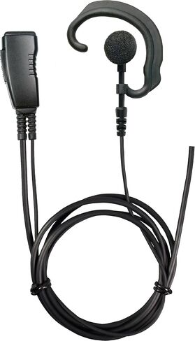 Pryme® LMC-1EH-M11 ميكروفون تجاري ذو طية صدر السترة مع سماعة أذن بخطاف ناعم - يناسب سلسلة Motorola TRBO XPR3300/3500 in Saudi Arabia