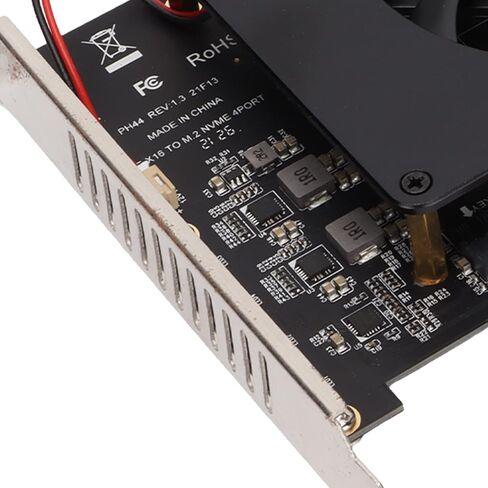 بطاقة محول SUNGOOYUE Anwintek PCIe SSD مع سرعة نقل 4x32 جيجابت في الثانية، ودعم M.2 NVME، وسبائك الألومنيوم، ومروحة تبريد مدمجة لأنظمة 8/10 in Saudi Arabia