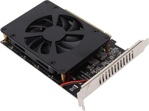 بطاقة محول SUNGOOYUE Anwintek PCIe SSD مع سرعة نقل 4x32 جيجابت في الثانية، ودعم M.2 NVME، وسبائك الألومنيوم، ومروحة تبريد مدمجة لأنظمة 8/10 in Saudi Arabia