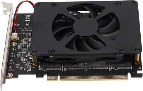 بطاقة محول SUNGOOYUE Anwintek PCIe SSD مع سرعة نقل 4x32 جيجابت في الثانية، ودعم M.2 NVME، وسبائك الألومنيوم، ومروحة تبريد مدمجة لأنظمة 8/10 in Saudi Arabia