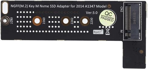 SUNGOOYUE M.2 NVME SSD Converter for OS Mini A1347 2014, PCB Material, Compatible with 2280/2260/2242/2230 MKey SSDs, Includes Screws and in Saudi Arabia