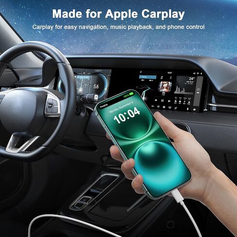 10FT Car Carplay Cable for iPhone 16 15, 2 Pack 10FT USB A to USB C Car Charger Cable Cord Compatible for iPhone 16/16 Plus/16 Pro/16 Pro Max/15/15 Plus/15 Pro/15 Pro Max in Saudi Arabia