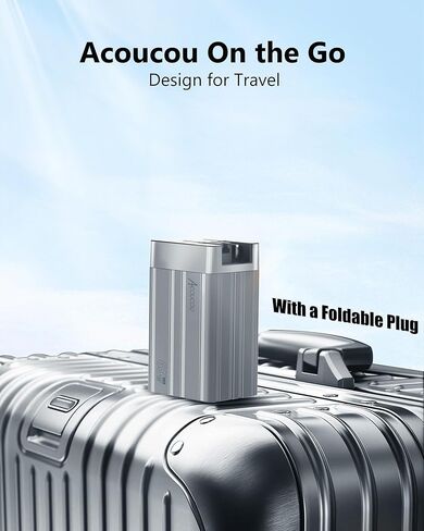 كتلة شحن سريعة USB C، شاحن سريع 65 وات GaN 3 منافذ، محول Acoucou من النوع C مع كابل، لهاتف iPhone 17,16,15، iPad، MacBook، Galaxy S25، S24، S23، الكمبيوتر اللوحي (برونزي) in Kuwait