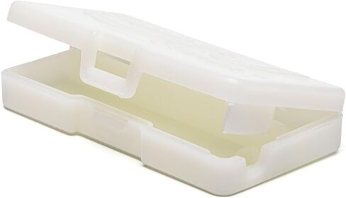 Generic قطاعة زاحفة وحامل طعم لصيد الأسماك الدودية، صناعة أمريكية، بلاستيك ممتاز مع مقصورات، يناسب صندوق الأدوات، أبيض in Saudi Arabia