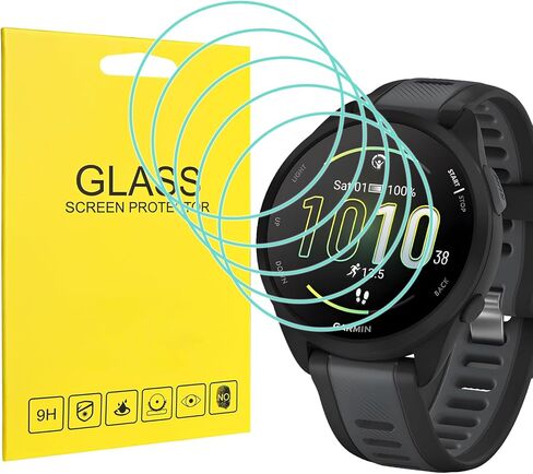 Watbro [5 Pack] HD Screen Protector for Garmin Forerunner 165/165 Music Smartwatch Tempered Glass Anti-Scratch Bubble-Free[2.5D 9H hardness] in Saudi Arabia