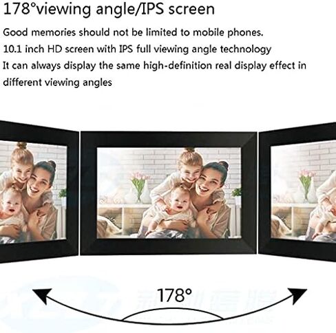 إطار صور رقمي واي فاي ذكي مقاس 10 بوصات، وزاوية عرض IPS 178 درجة، وذاكرة 16 جيجابايت، ويدعم بطاقة SD، ويتميز بوظائف المنبه والتقويم. in Kuwait
