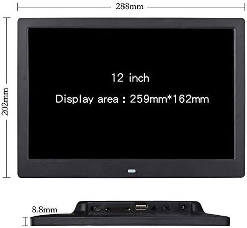 12-inch Digital Photo Frame, 1280x800 high Resolution Digital Photo Frame, with Music, Video, Clock and Calendar Functions, and Comes with a Remote Control. in Saudi Arabia