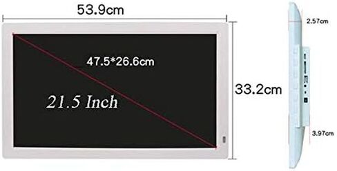 21.5 Inch Digital Picture Frame, Full HD 1920x1080 IPS Display, Auto Rotate, Music, Calendar, Alarm, Timer in Saudi Arabia