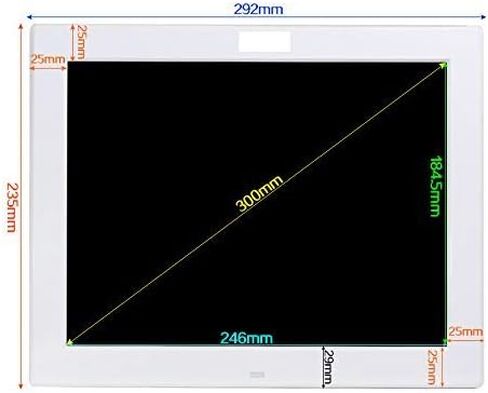 12-inch 720P IPS Digital Photo Frame, Ultra-Thin Wall-Mounted Frame, with Remote Control, 1024x768 high-Definition Display. in Saudi Arabia