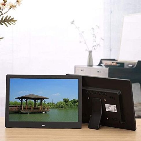 12-inch Digital Photo Frame - 1280x800 Full HD IPS Screen, with Remote Control, Supports USB and SD Card. in Saudi Arabia