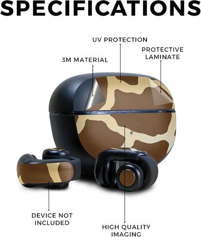 غلاف سماعة الرأس متوافق مع سماعات الأذن Bose Ultra Open - الزرافة - غطاء لاصق واقي من الفينيل الفاخر 3M - سهل الاستخدام | صُنع في الولايات المتحدة الأمريكية بواسطة MightySkins in Kuwait
