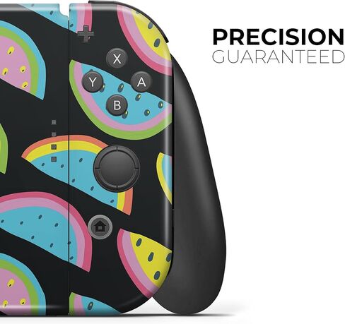 Design Skinz - متوافق مع Nintendo DSi XL - غطاء حماية من الفينيل مقاوم للخدش وقابل للإزالة - شرائح البطيخ الرجعية الزاهية in Saudi Arabia