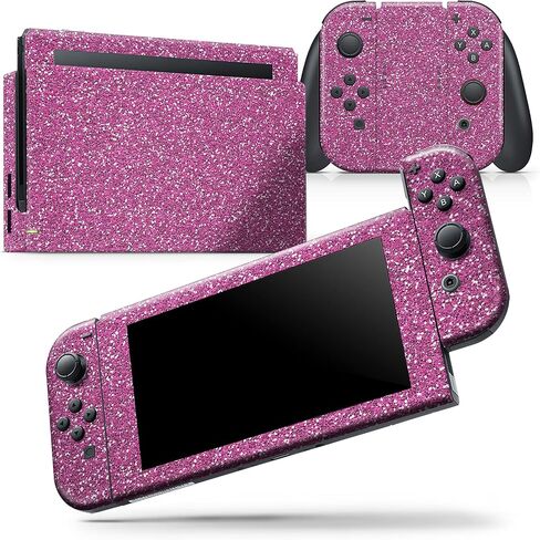 Design Skinz - Compatible with Nintendo DSi XL - Skin Decal Protective Scratch-Resistant Removable Vinyl Wrap Cover - Sparkling Pink Ultra Metallic Glitter in Saudi Arabia