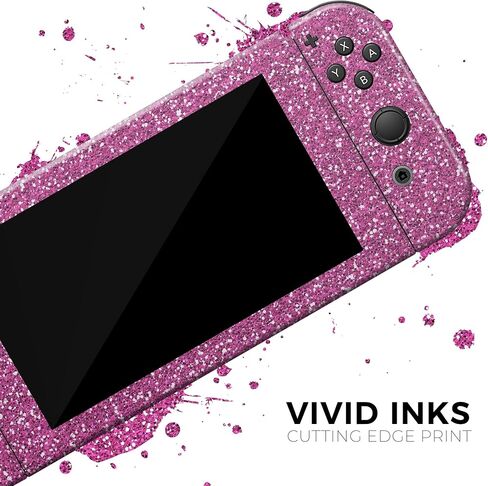 Design Skinz - Compatible with Nintendo DSi XL - Skin Decal Protective Scratch-Resistant Removable Vinyl Wrap Cover - Sparkling Pink Ultra Metallic Glitter in Saudi Arabia