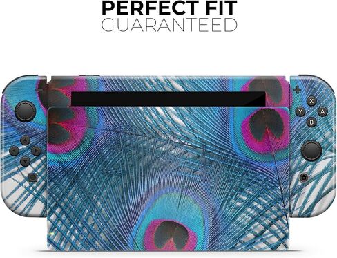 Design Skinz - متوافق مع Nintendo DSi XL - غطاء حماية من الفينيل قابل للإزالة ومقاوم للخدش - طاووس أزرق in Saudi Arabia
