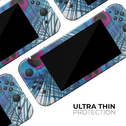 Design Skinz - متوافق مع Nintendo DSi XL - غطاء حماية من الفينيل قابل للإزالة ومقاوم للخدش - طاووس أزرق in Saudi Arabia