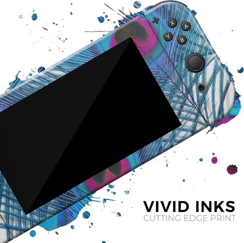 Design Skinz - متوافق مع Nintendo DSi XL - غطاء حماية من الفينيل قابل للإزالة ومقاوم للخدش - طاووس أزرق in Saudi Arabia