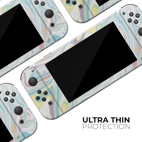 Design Skinz - متوافق مع Nintendo DSi XL - غطاء حماية من الفينيل مقاوم للخدش وقابل للإزالة - ألوان حلوى رخامية دوامة in Saudi Arabia