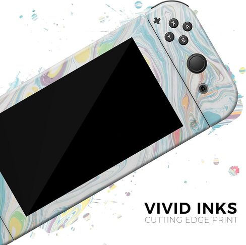 Design Skinz - متوافق مع Nintendo DSi XL - غطاء حماية من الفينيل مقاوم للخدش وقابل للإزالة - ألوان حلوى رخامية دوامة in Saudi Arabia