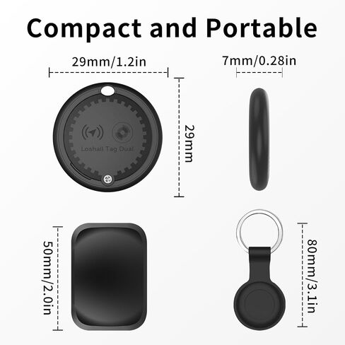 Mini GPS Tracker for Vehicles (iOS & Android Compatible) | Hidden Magnetic Car Tracking Device, No Monthly Fee or Subscription, Smart Tags Finder for Keys, Luggage, Kids, Pets in Saudi Arabia