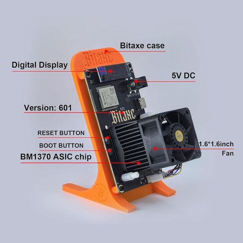 Bitcoins Miner 1.2TH/s Bit Gamma 601 Solo Miner BM1370 Asic Chip 2.4G WiFi 18W/TH BTC Lottery Crypto Miner مع S21 Pro Asic Bitcoins آلة التعدين مايكرو صامت الاستخدام المنزلي in Kuwait
