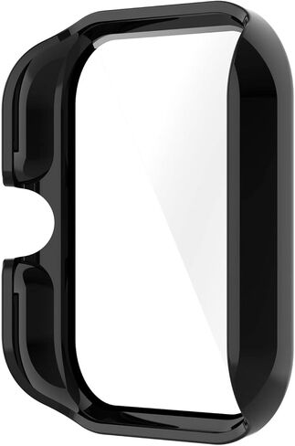 3Pack - Compatible with Amazfit GTS3 Smart Watch Case Built in Tempered Glass Screen Protector Shockproof Hard Electroplate PC Bumper Case Watch Accessories, with Screen Tempered Film in Saudi Arabia