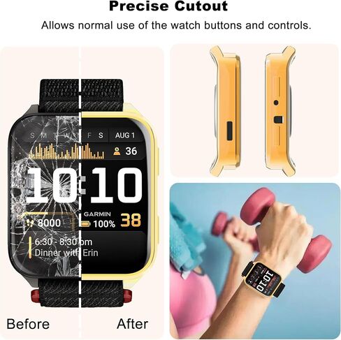 واقي شاشة للساعة مكون من 6 قطع لساعة Garmin Venu X1، حافظة ساعة ناعمة من مادة TPU غطاء حماية كامل للساعة الذكية Garmin Venu X1 in Kuwait