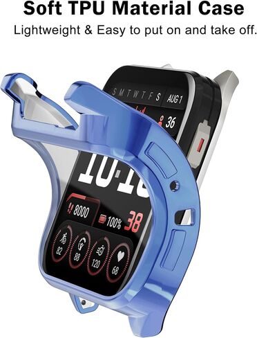 واقي شاشة للساعة مكون من 6 قطع لساعة Garmin Venu X1، حافظة ساعة ناعمة من مادة TPU غطاء حماية كامل للساعة الذكية Garmin Venu X1 in Kuwait