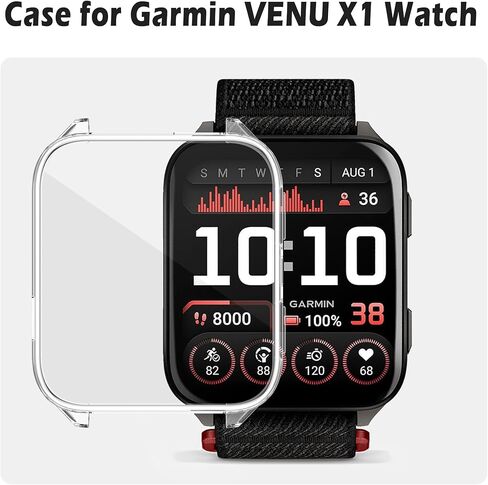 6-Pack Watch Screen Protector for Garmin Venu X1, Soft TPU Watch Case Full Protective Cover for Garmin Venu X1 Smartwatch in Kuwait