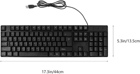DOITOOL Wired Keyboard and Mouse Combo - Full-Sized USB Computer Keyboard and Optical Wired Mouse for Computer, Laptop, PC, Notebook and School Work (1 Pack) in Saudi Arabia